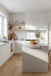 white kitchen lemon style